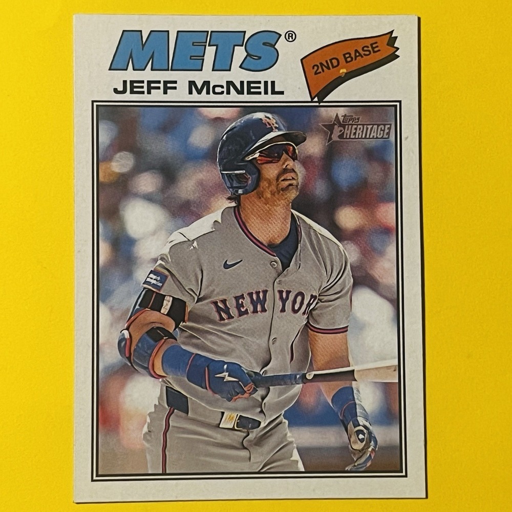 2026 Topps Heritage Baseball Jeff McNeil #54‎ New York Mets Base